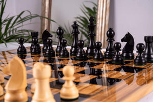 Jeu d'Échecs Duel <br>en Bois d'Olivier