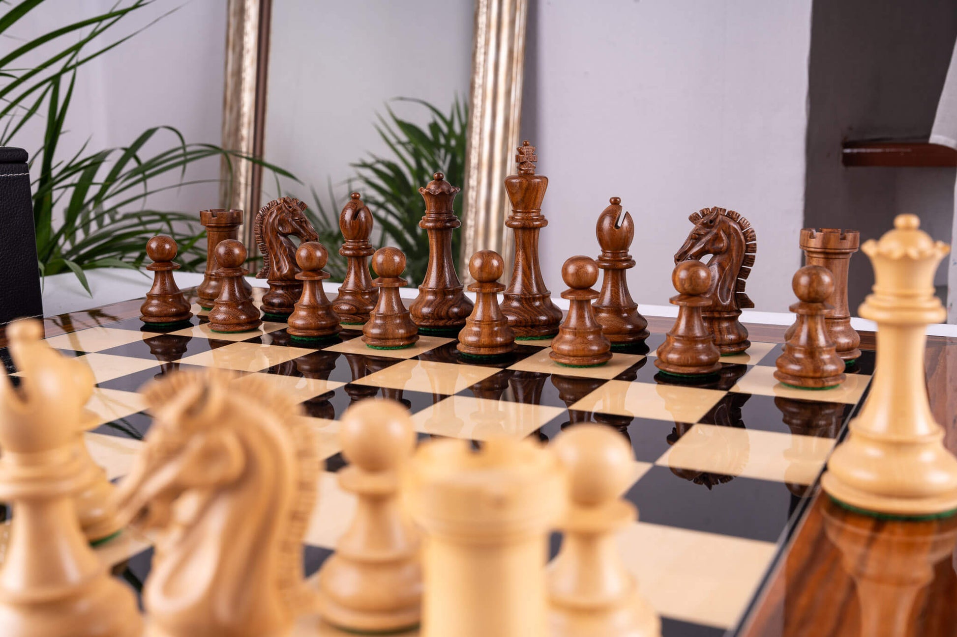 Jeu d'Échecs Impérial <br>en Palissandre et Érable