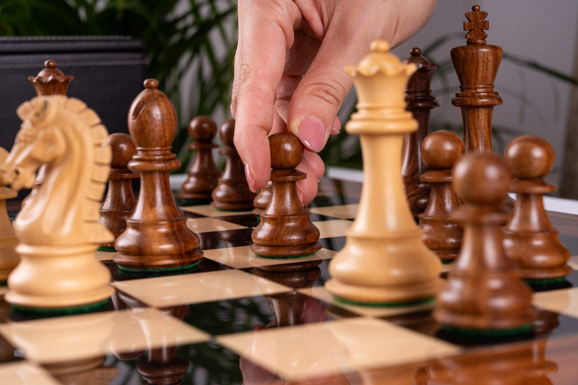 Jeu d'Échecs Impérial <br>en Palissandre et Érable