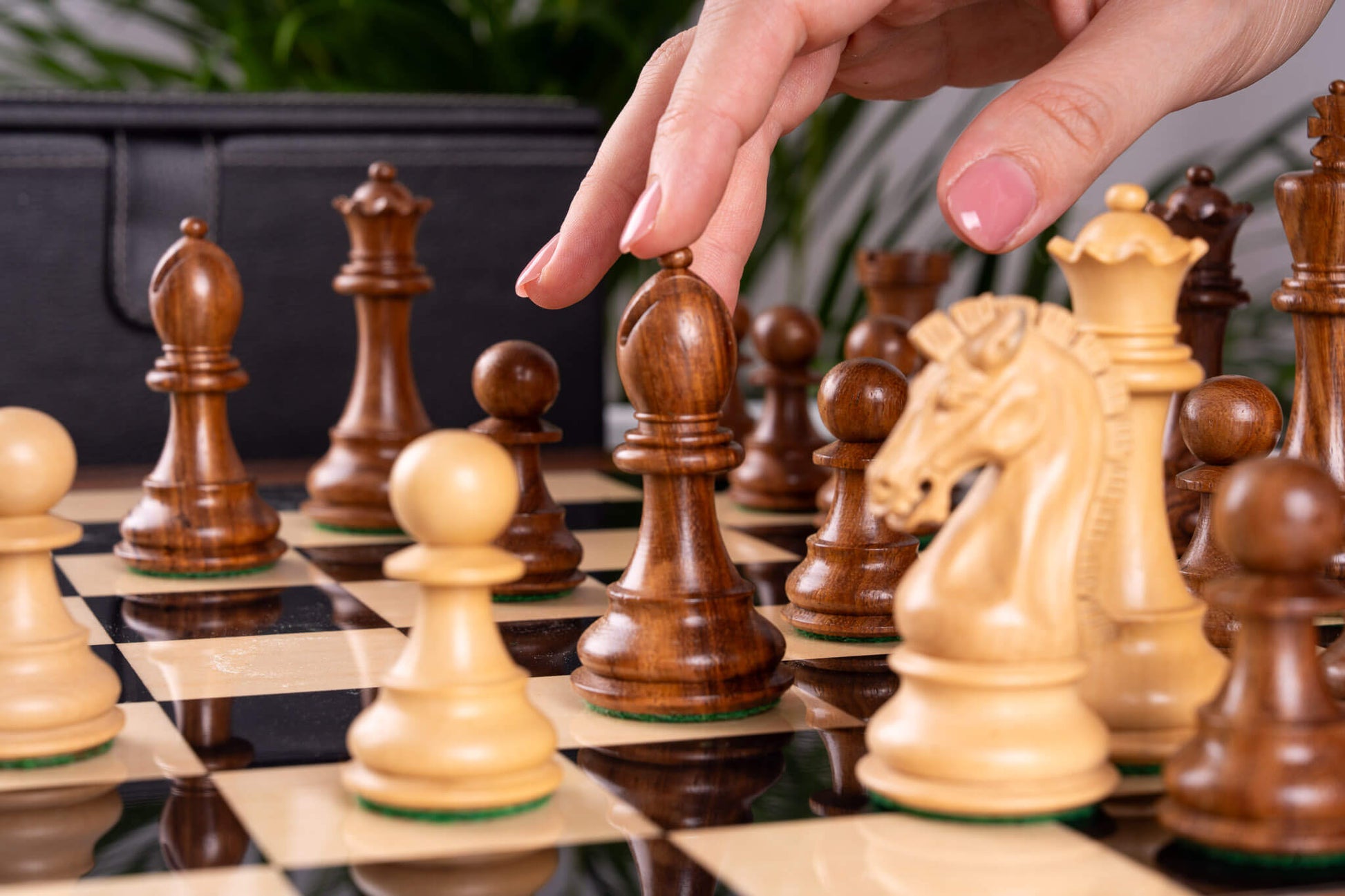 Jeu d'Échecs Impérial <br>en Palissandre et Érable
