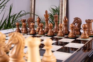 Jeu d'Échecs Couronne <br>en Bois d'Ébène
