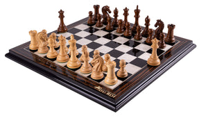 Jeu d'Échecs Couronne <br>en Bois d'Ébène