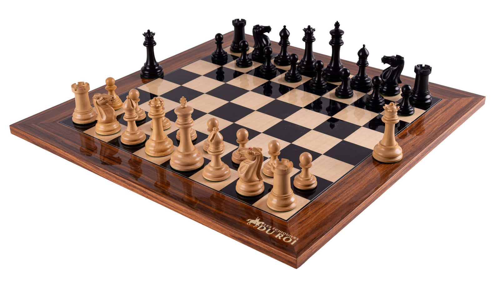 Jeu d'Échecs Parure <br>en Bois de Palissandre et d'Érable