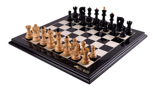 Jeu d'Échecs Virtuose <br>en Bois d'Ébène et Buis