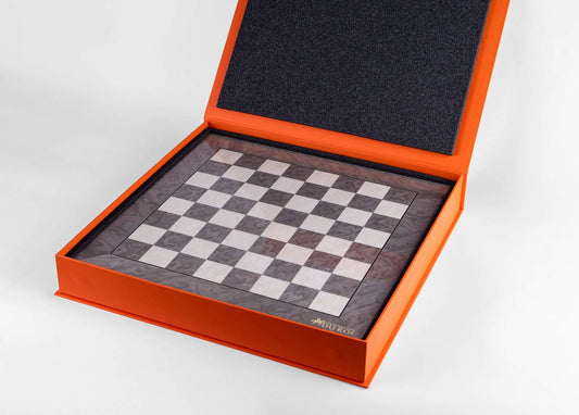 Jeu d'Échecs Prestige <br>en Loupe de Frêne (Haute Brillance)