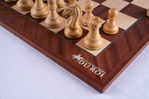 Jeu d'Échecs Patrimoine <br>en Bois d'Acajou