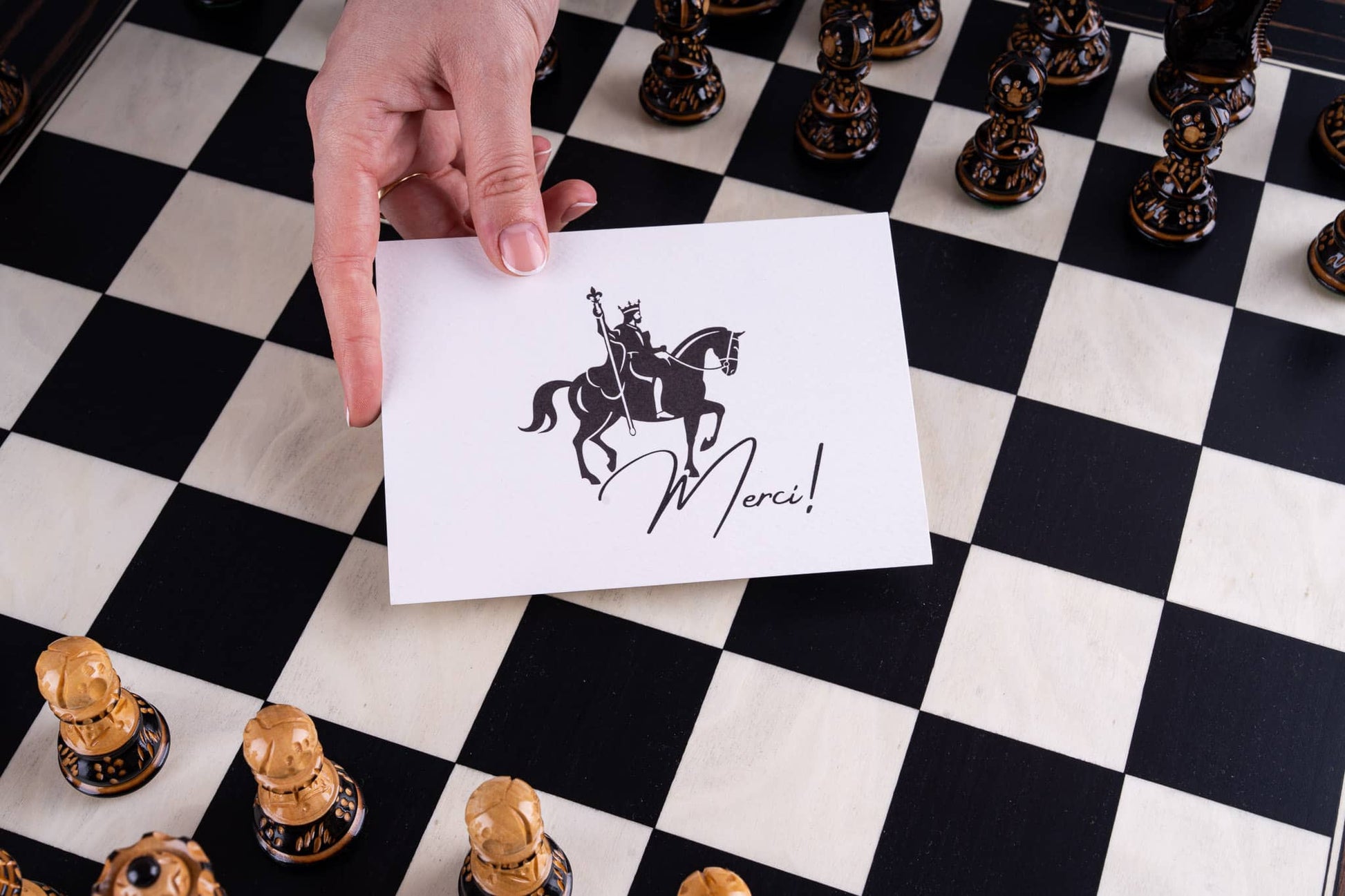 Jeu d'Échecs Apogée <br>en Bois d'Ébène et Buis