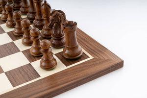 Jeu d'Échecs Dynastie <br>en Bois de Noyer