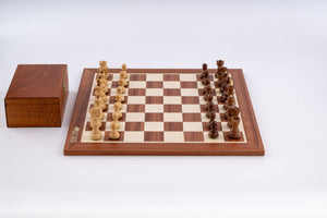 Jeu d'Échecs Solstice <br>en Bois d'Acajou