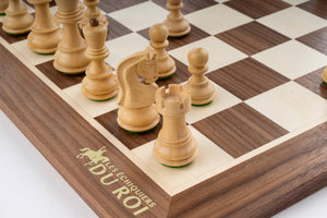 Jeu d'Échecs Distinction <br>en Bois d'Érable et de Noyer