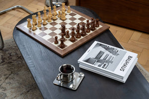 Jeu d'Échecs Style Américain <br>en Érable et Noyer