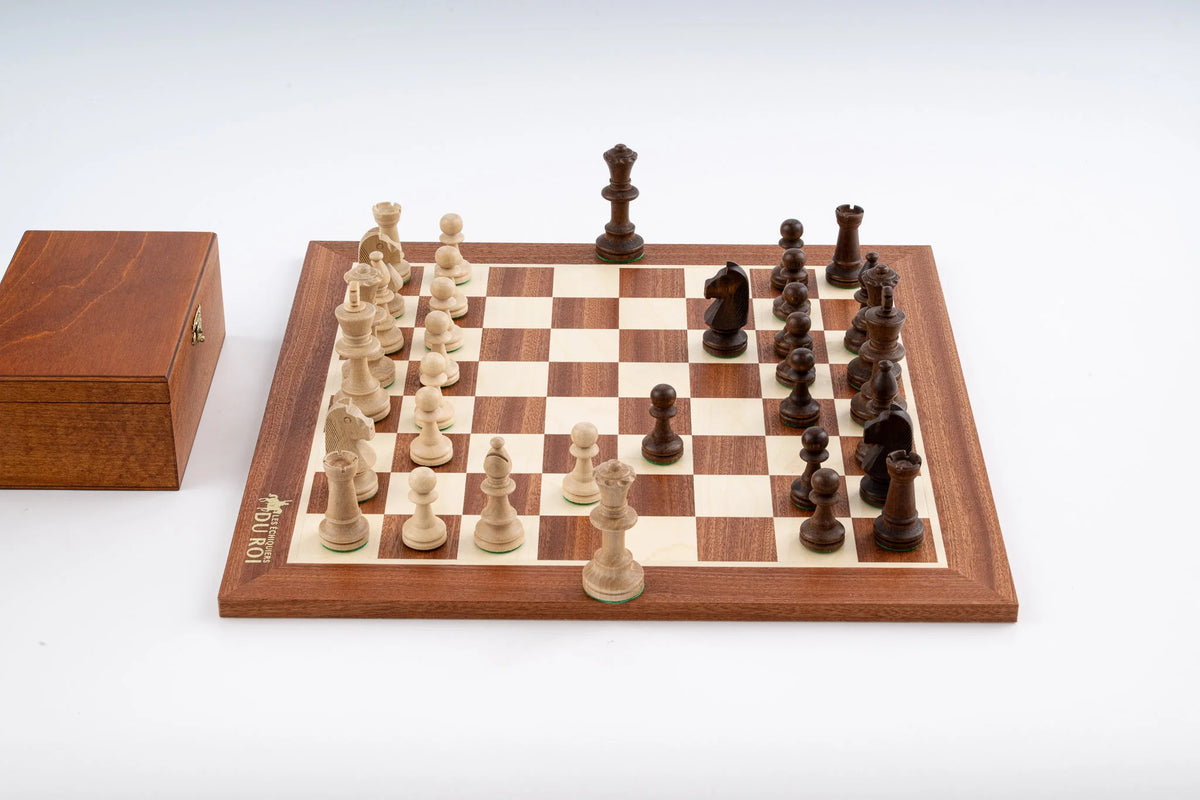 Jeu d'Échecs Altesse en Bois d'Acajou — vue d’ensemble 2