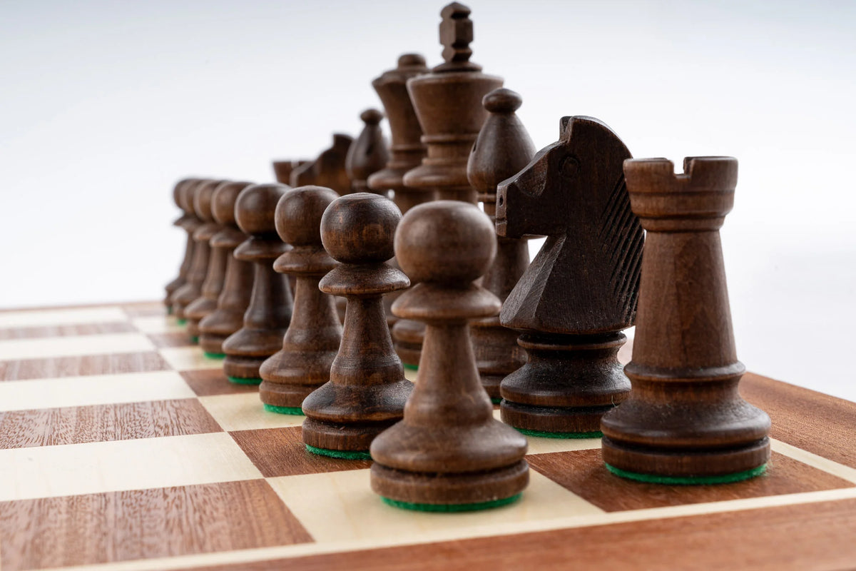 Jeu d'Échecs Altesse en Bois d'Acajou — détail 6