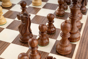 Jeu d'Échecs Style Américain en Érable et Noyer — détail 7