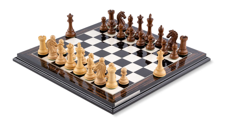 Jeu d'Échecs Couronne  en Bois d'Ébène