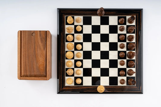 Jeu d’Échecs Couronne en Bois d’Ébène — photo 12