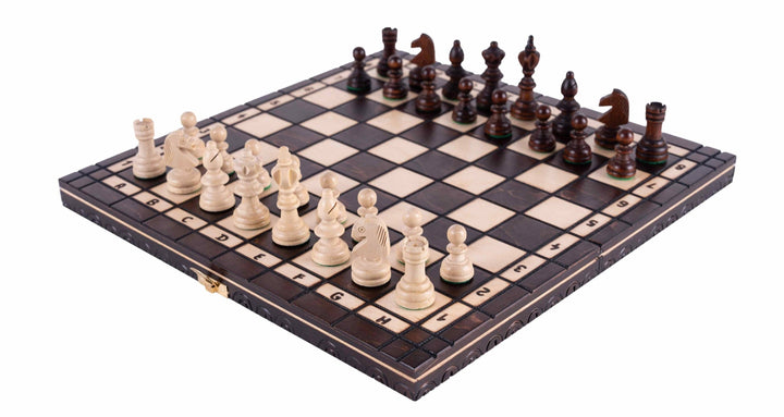 Échiquier en Bois de Charme  et son Jeu d'Échecs
