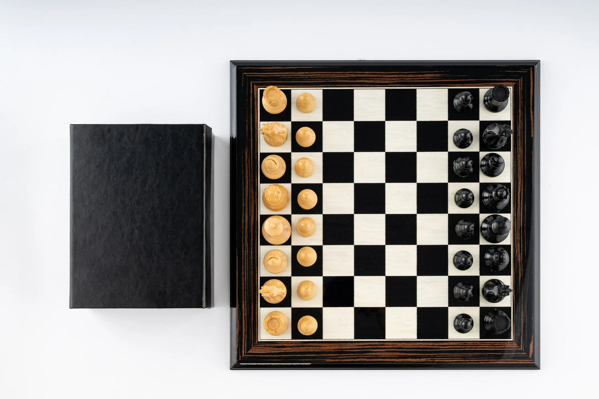Jeu d'Échecs Éclat en Bois d'Ébène — Détail 8