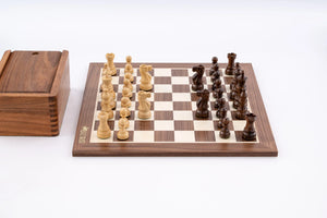 Jeu d'Échecs Élite en Bois de Noyer — vue d’ensemble 2