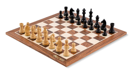 Jeu d'Échecs Espérance en Bois de Palissandre — vue générale sur fond blanc