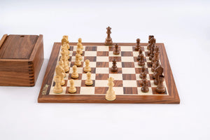 Jeu d'échecs Gloire en bois de palissandre — vue de face