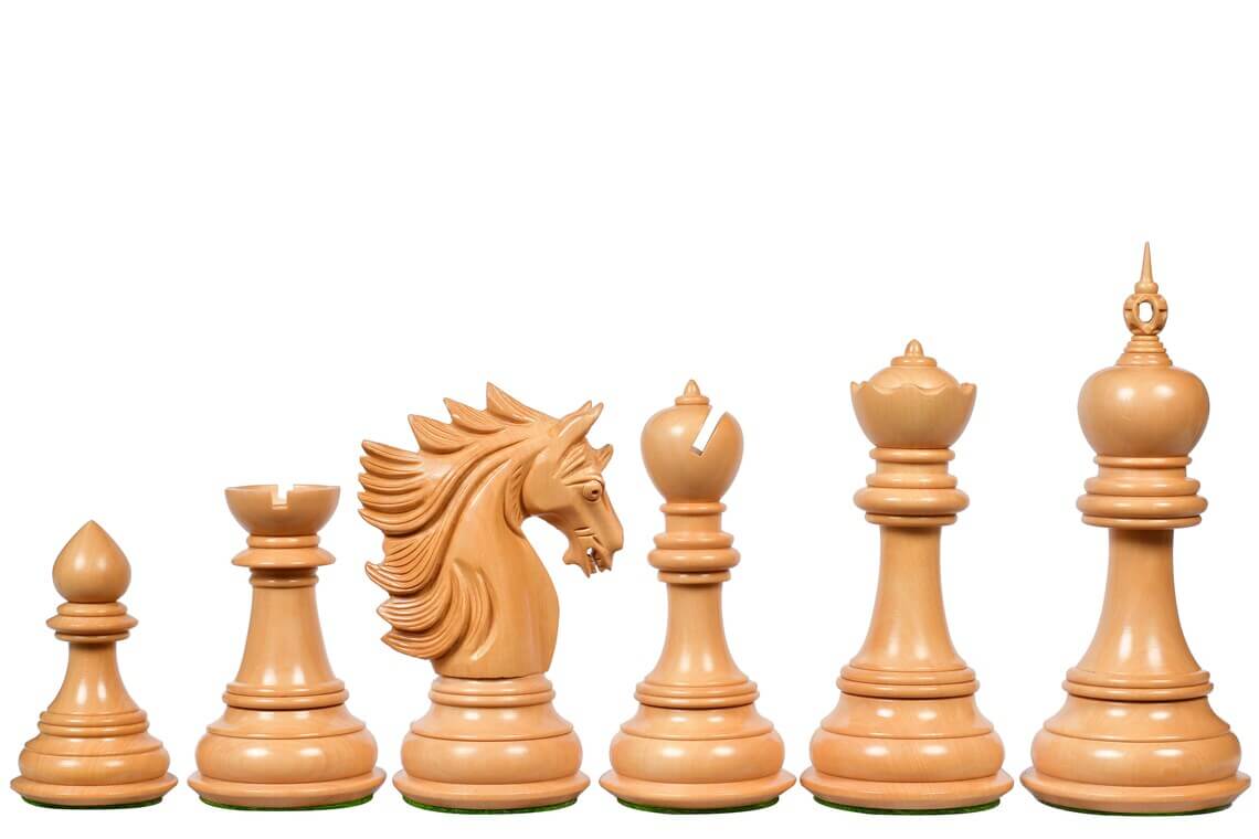 Pièces d'Échecs Féroce<br>en Bois de Rose