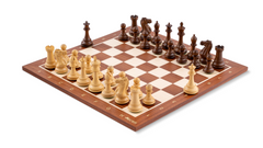 Jeu d’échecs Lauriers <br>en Bois de Buis & Acajou