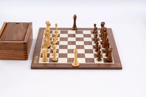 Jeu d'Échecs Odyssée en Bois de Noyer — vue d’ensemble 1