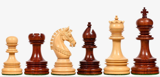 Pièces d'Échecs Chetak <br>en Bois de Padouk