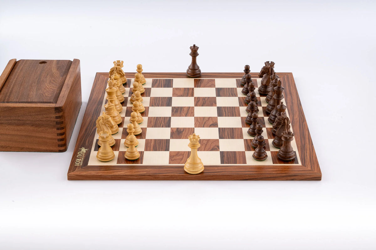 Jeu d'Échecs Raffiné en Bois de Palissandre — vue d’ensemble 1