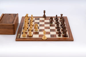 Jeu d'Échecs Raffiné en Bois de Palissandre — vue d’ensemble 2