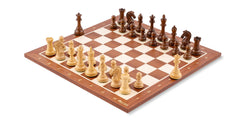 Jeu d'Échecs Régence <br>en Bois d'Acajou