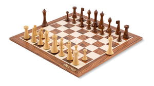 Jeu d'Échecs Symphonie en Bois de Palissandre — vue générale sur fond blanc