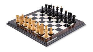 Jeu d'Échecs Trésor en Bois d'Ébène et Buis — Vue générale