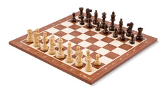 Jeu d'Échecs Viking <br>en Bois d'Acajou