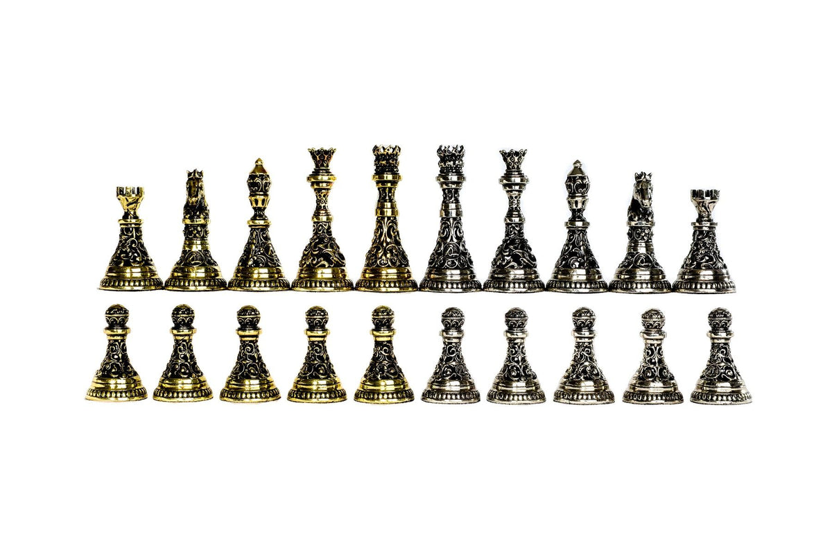 Pièces d'échecs <br>en Bronze Forgé