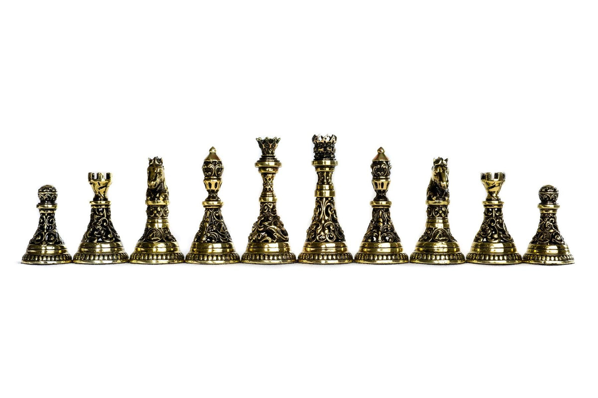 Pièces d'échecs <br>en Bronze Forgé