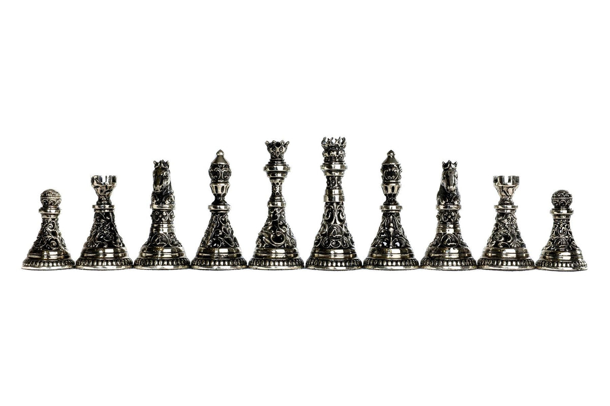 Pièces d'échecs <br>en Bronze Forgé