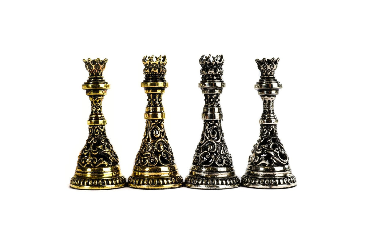 Pièces d'échecs <br>en Bronze Forgé