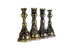 Pièces d'échecs <br>en Bronze Forgé
