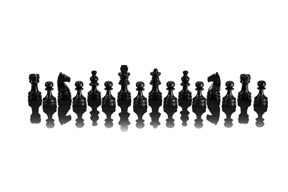 Pièces d'Echecs Electroniques Noires