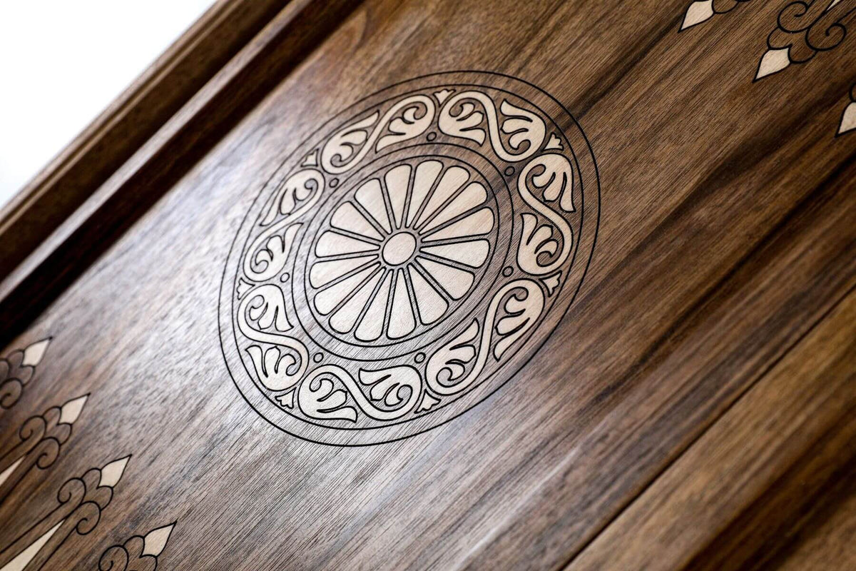 Backgammon en Bois de Luxe Charme