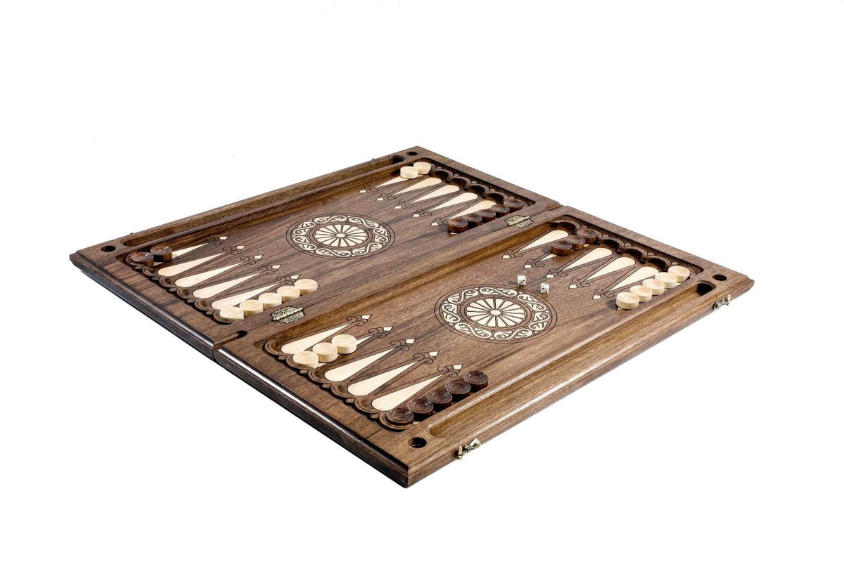 Backgammon en Bois de Luxe Pions