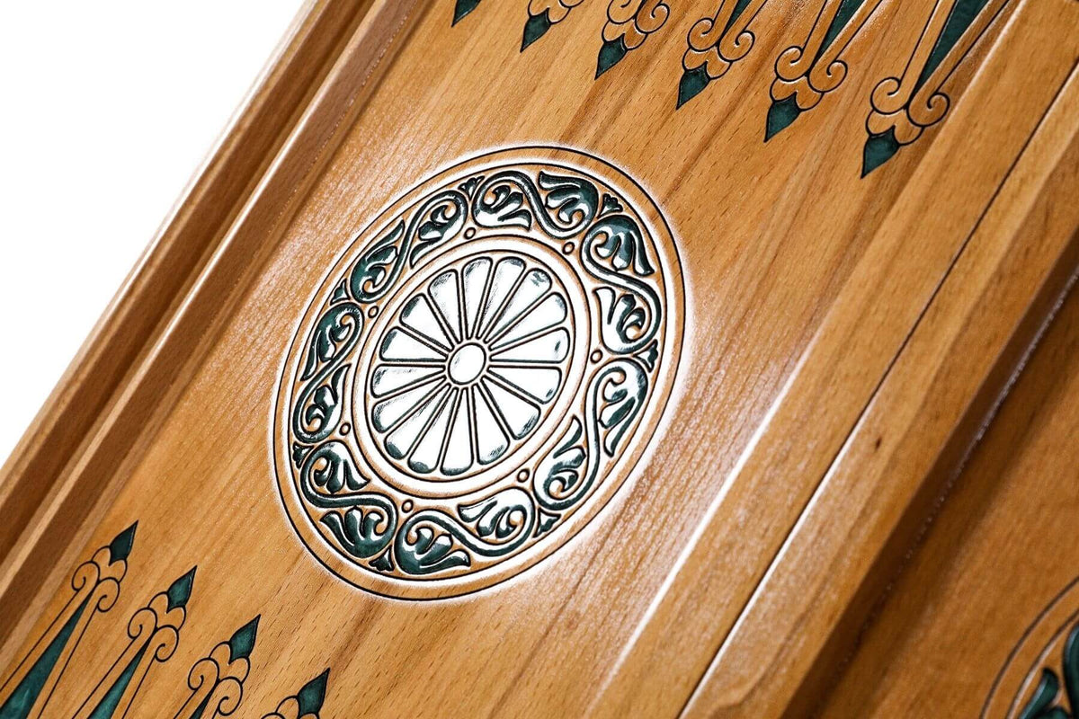 Backgammon en Bois Massif Motifs Arméniens