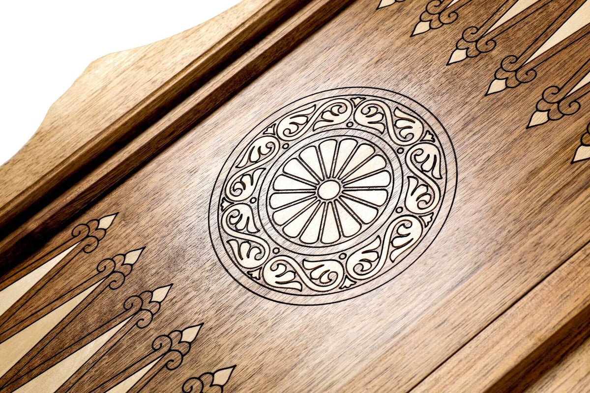 Backgammon de Voyage de Luxe Roi