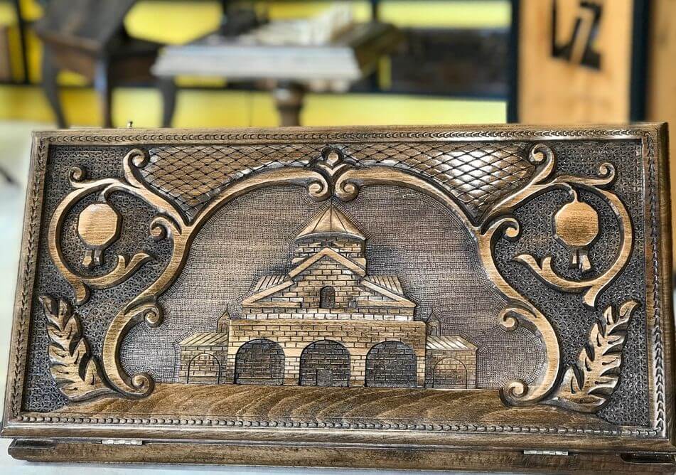 backgammon de luxe en bois