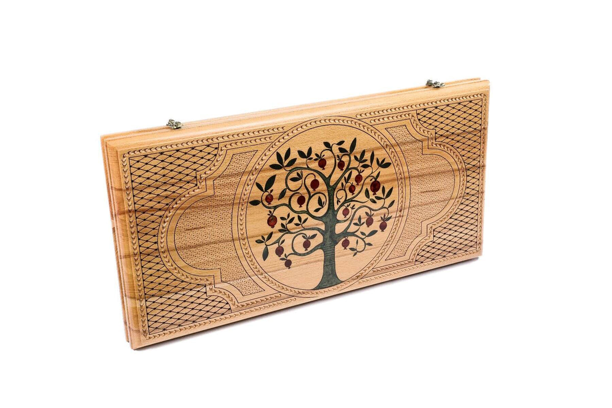 Backgammon de Grande Taille Blanc