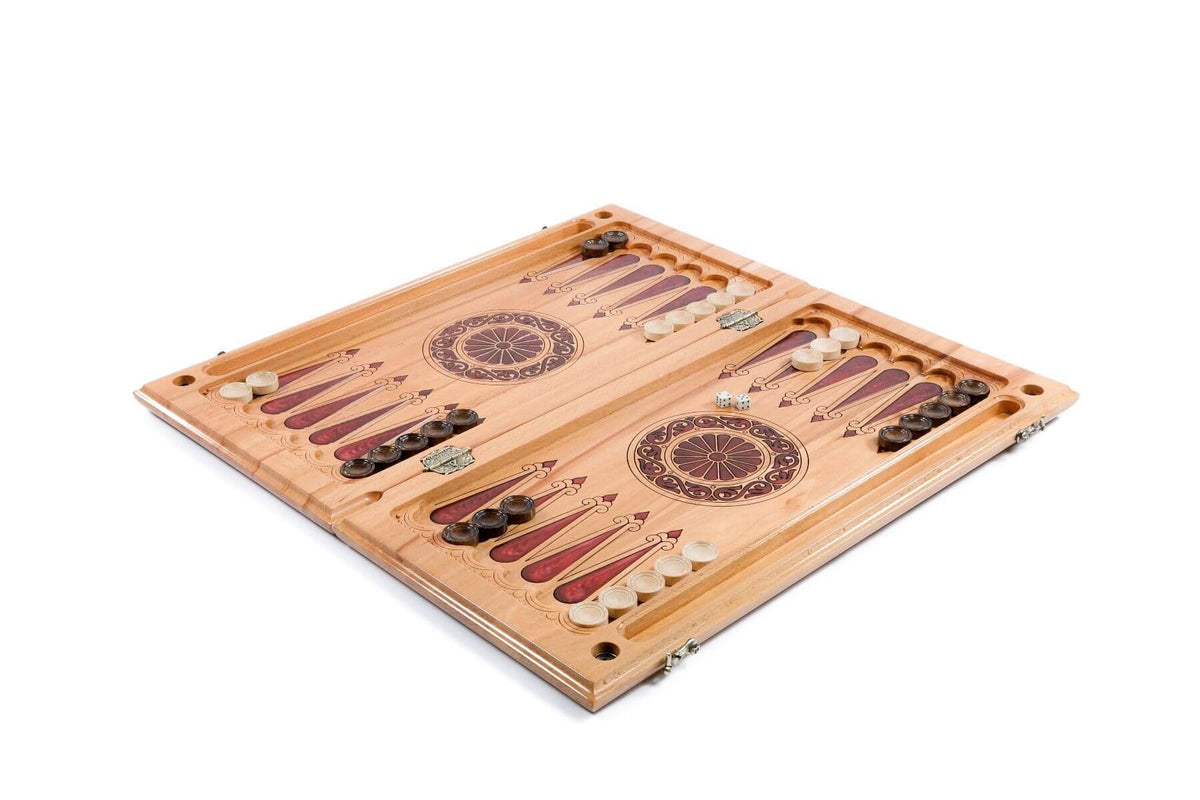 Backgammon de Grande Taille Pions Blancs