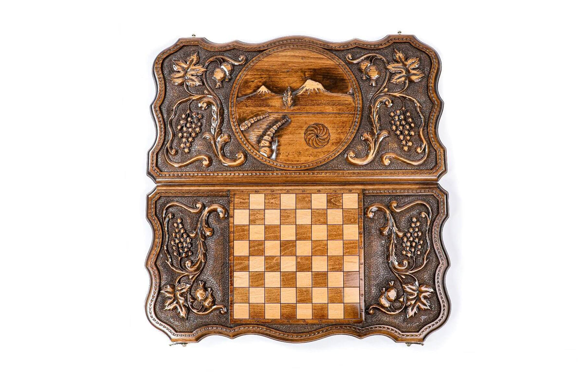 Plateau de Backgammon Haut de Gamme Damier