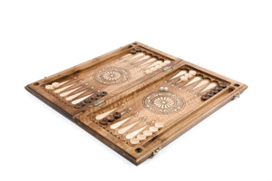 Plateau de Backgammon Oriental en Hêtre